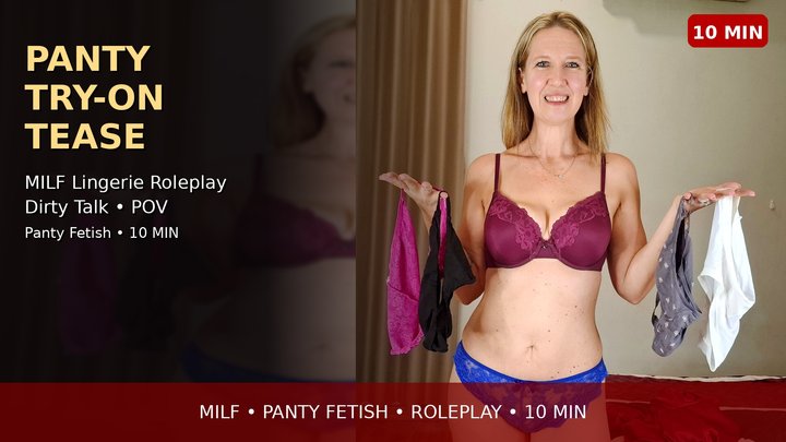Stepmom Panty Try On Becomes Your Panty Slave