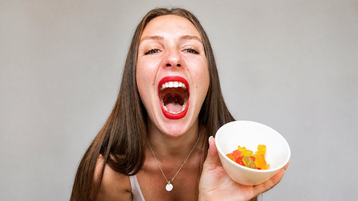 Open Mouth Jelly Bear Feast