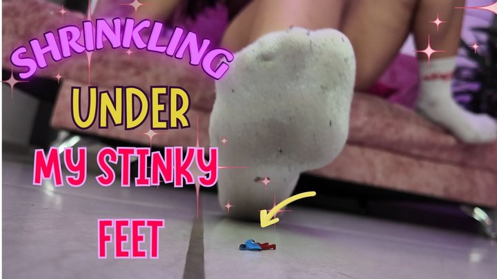 SHRINKLING UNDER MY STINKY FEET