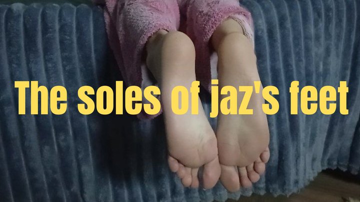 The soles of jaz's feet