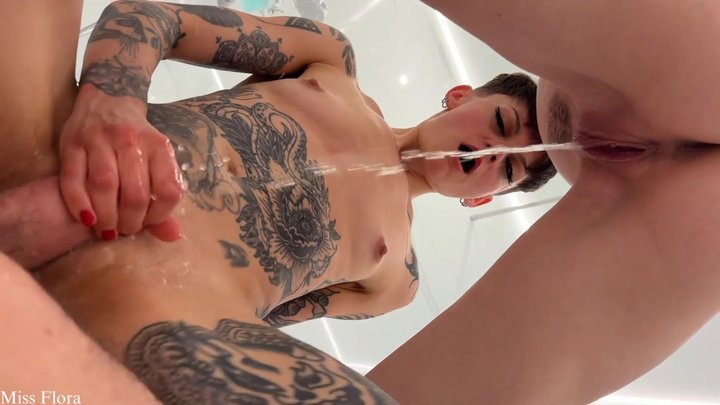 Threesome Piss Fuck with Mistress Ae and Mr X (MOV)