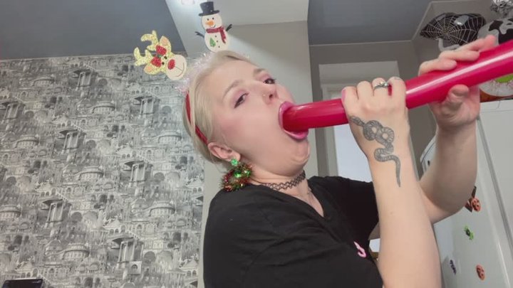 BALLOONS GAGGING TRICKS AHEGAO FACES