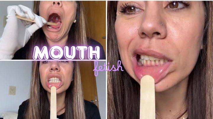 Mouth Examination with a Tongue Depressor