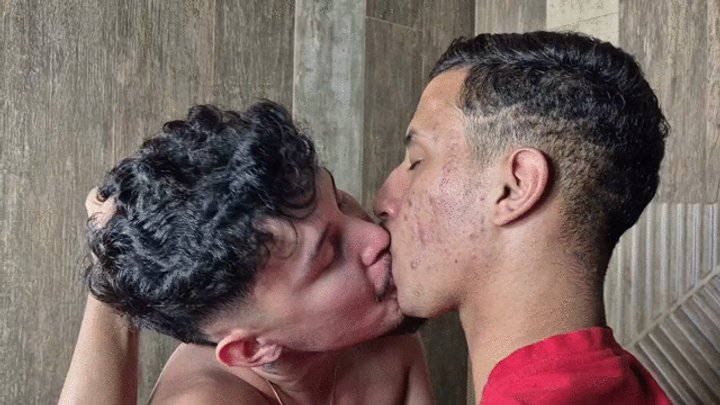 Two 18-year-old men kissing for the first time - by Rick Wink and Gledstone Hill