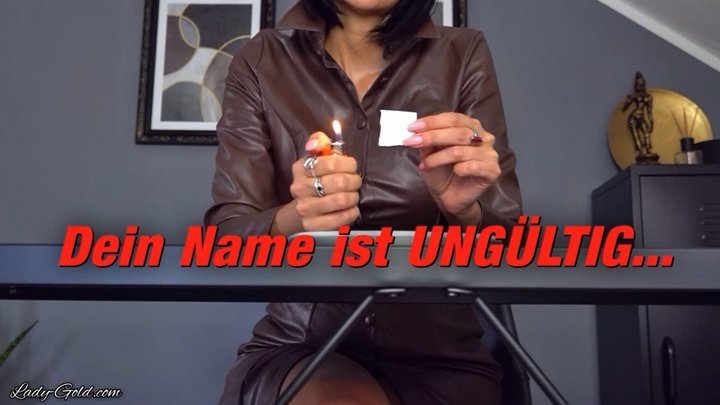 Dein Name ist ungültig...