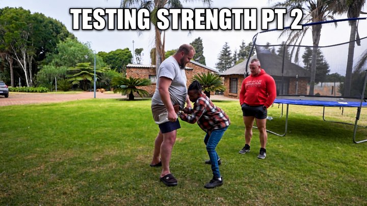 Testing Strength Pt 2 – Harold Tries Lifting Big Daddy & Elijah