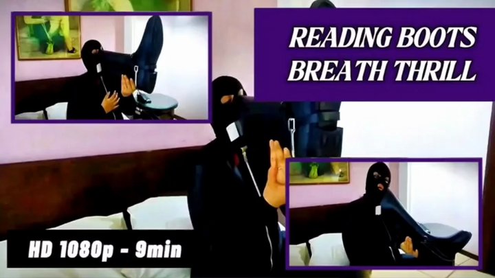 Riding Boot Breathplay: Gas Mask, Rubber Boots & Restricted Tease - 9 Min MOV HD