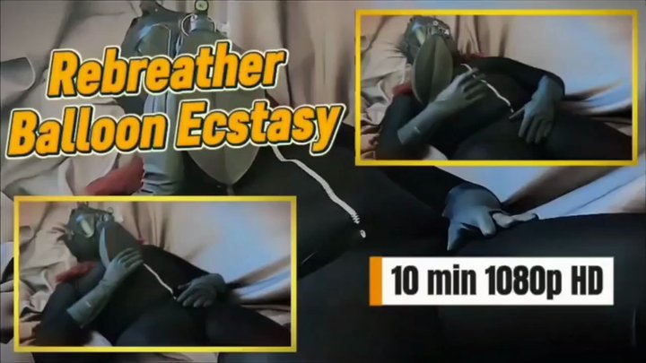 Rebreather Balloon Ecstasy: Gas Mask, Balloon Tease & Restricted Breathing - 10 