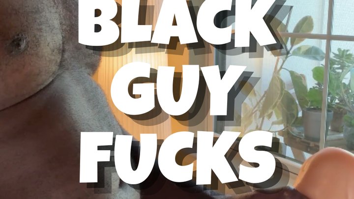 Hung Black Guy Strokes Thick Cock With White Girl Pussy Pocket