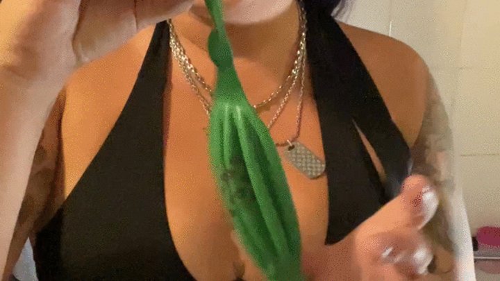 blow2pop green punchballoon in shower