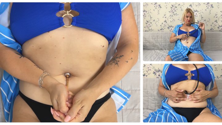 Sexy bellybutton examination SD 720