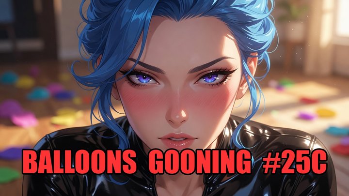 Balloons Gooning #25C: Taut Latex Goon State (Animated, Music)