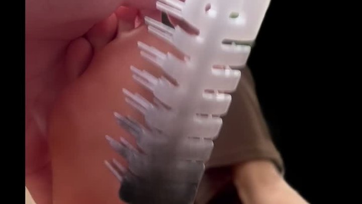 Raging! Japanese Beautify with Red Nails and Sensitive Size 5 Soles Goes Crazy O