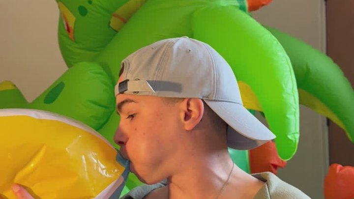 Blow up balloons and my beachball