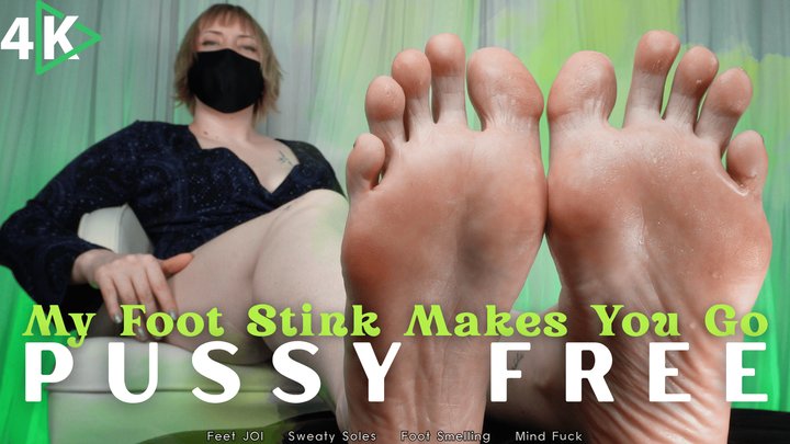 My Foot Stink Makes You Go Pussy Free - 4K - The Goddess Clue, Stinky Feet Rule 