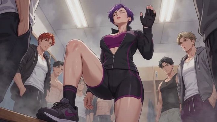 Bisexual Encouragement Stories #13B: Locker Room Orders From Your Violet Goddess