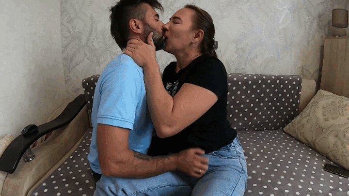 Sensual hot kissing with my boot slave a
