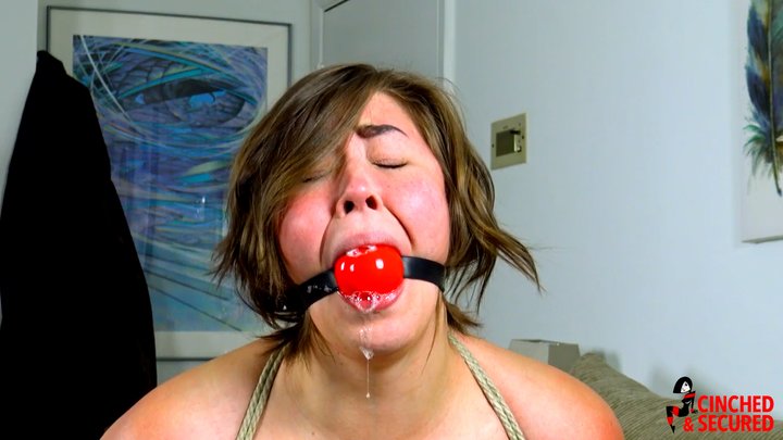 Riley Jane Ball Gagged and Drooling in Her New Corset (WMV Format)