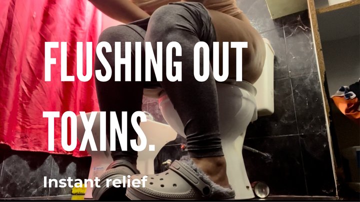 Flushing out toxins. Instant relief