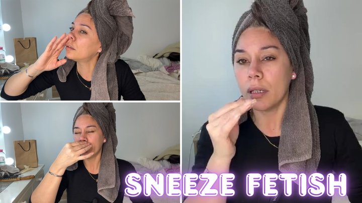 Sneezing with a Towel Wrapped Around My Head