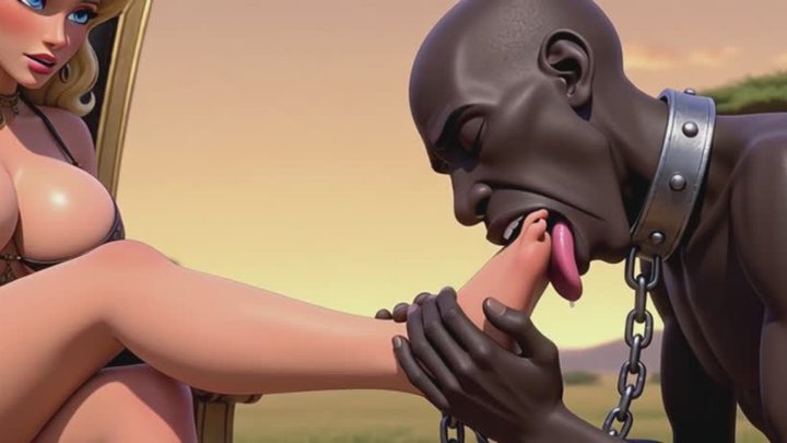 Slave Licks His Queen’s Feet While Being Humiliated