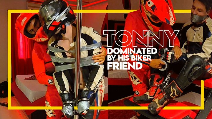Tonny Dominated by his Biker Friend (1080p) Gay Bondage - Gay Domination - Biker