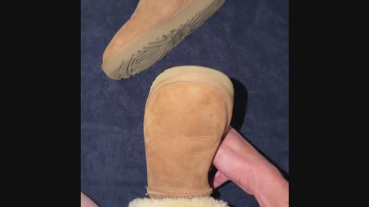 She left me her chestNUT UGGS which I then used as my soft Fleshlight