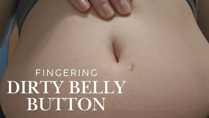 Taking a break fingering my dirty belly button