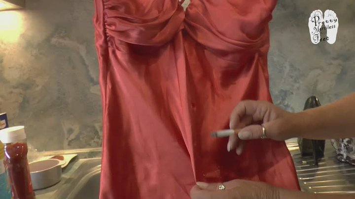 End of a nice evening dress