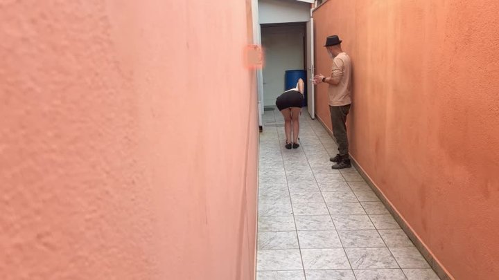Playing freeze tag with the blind girl in the alley.