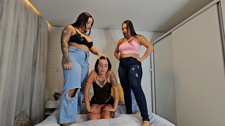 You bitch, smell our farts through our jeans – by Kiara Nissei and Sasha – Full 