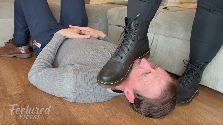 I love seeing how pathetic you look when I dominate you with my boots (Full HD 1