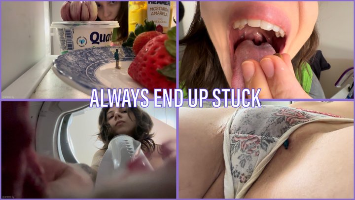 struggling to survive unaware giantess