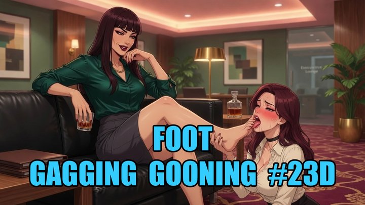 Foot Gagging Gooning #23D: Melt Under My Sole (Animated, Music, Text)