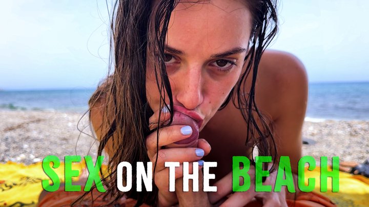 The Beach Was Empty… So We Fucked! POV Beach Sex & Facial - KLX