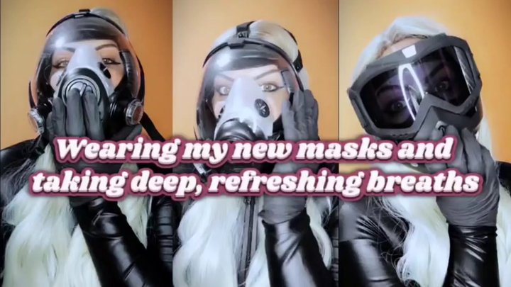 New Masks Arrival: Deep Restricted Breaths & Intimate Tease - 10 Min MOV