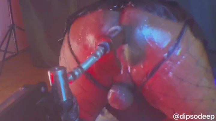 Bubble Butt Femboy Machine Fucked in Miniskirt and Fishnets [GOONER REMIXXX] cop