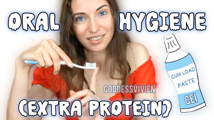 Oral Hygiene Extra Protein CEI task Cum Eating Instructions Humiliation Goddess 