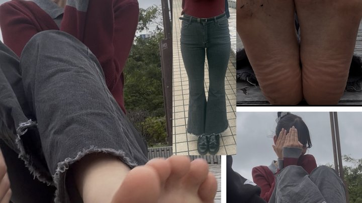 First Time Experience! Comparing the Feet of Incredibly Sensitive Beautiful 5 Fo