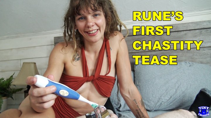 Rune's First Chastity Tease