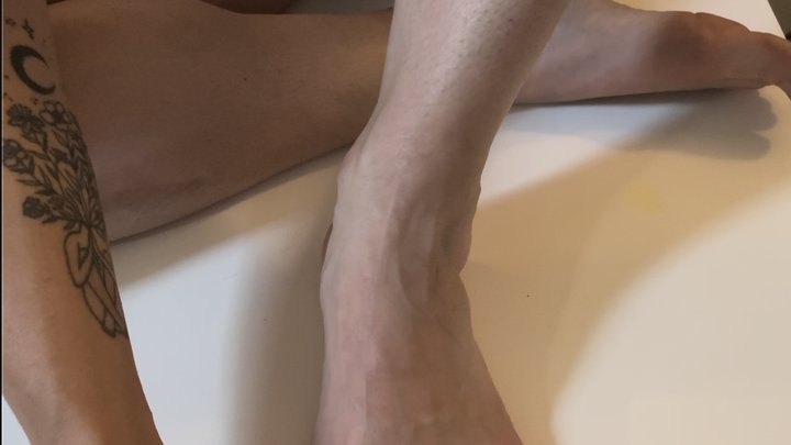 Autumn Valentine in Toe Nail Painting in Transparent Panties