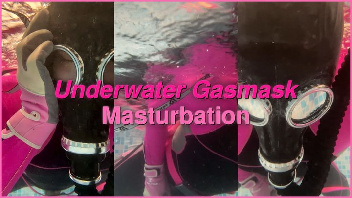 Underwater Wetsuit Gas Mask Masturbation & Breathplay - 4K