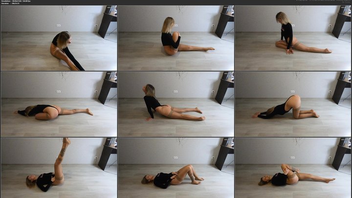 Exclusive Kristina — Private Room Posing in 20 Den Stockings