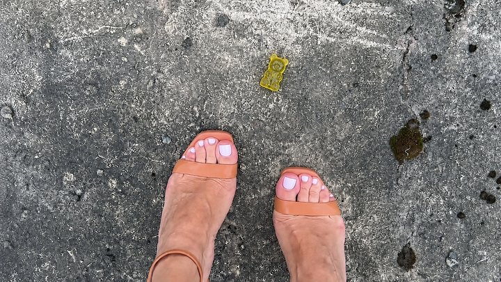 Crushing Gummy Bears with My High Heels! Giantess POV