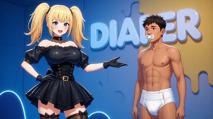 DIAPER - Dommy Diapers You for the Night Cuddles Nurses You and Grinds on the Th