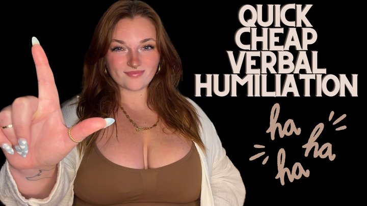 Quick Cheap Loser Humiliation - Goddess Worship Beta Bitch Degradation Loser Sym