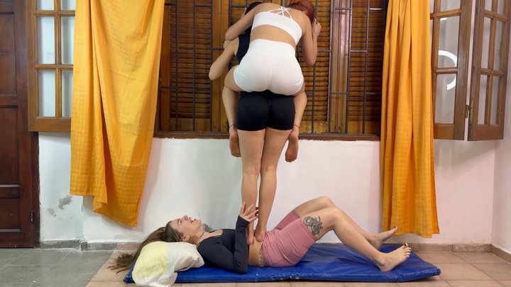Conginas Gym Returns – Reciprocal Belly Trampling with Aldi, Zoe & Guest Katy
