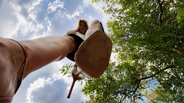 You’re Right Under My High Heels | Giantess Shoe Crush