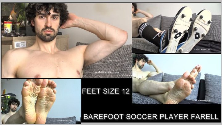 Soccer player FARELL hot feet size 12