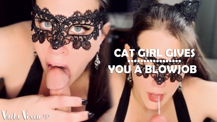 Cat Girl Gives You A Blowjob